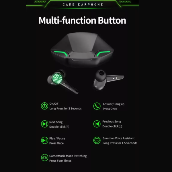 Auricular Bluetooth Inalambrico Gamer G11 - Image 5