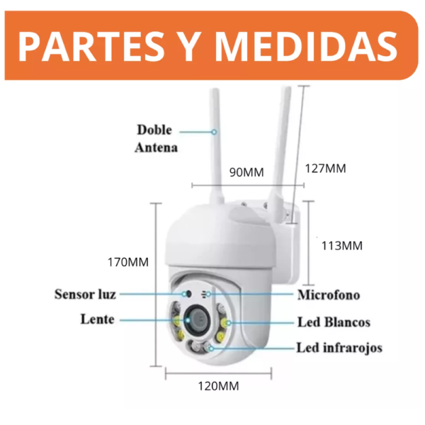 Camara Domo Ip Wifi - Exterior - Seguimiento Inteligente - Image 6