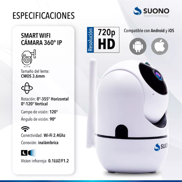 Camara De Seguridad Ip - Smart Wifi - Image 4